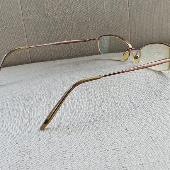 Nine West Vintage Eyeglasses Frame Half Rim Ladies Glasses Bronze Tone 51[]15 main image 9
